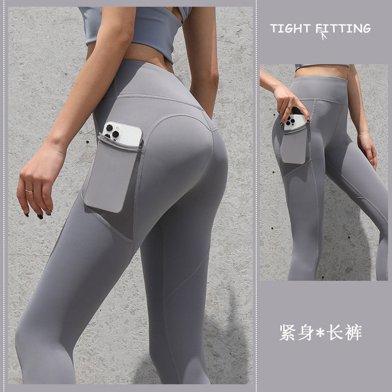 Gym Sport Seamless Leggings With Pockets Push Up High Waist Pants Women Fitness Running Yoga Pants Gym Sport Seamless Leggings