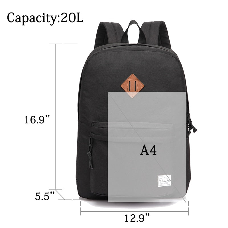 Men Women Backpack College High Middle School Bags