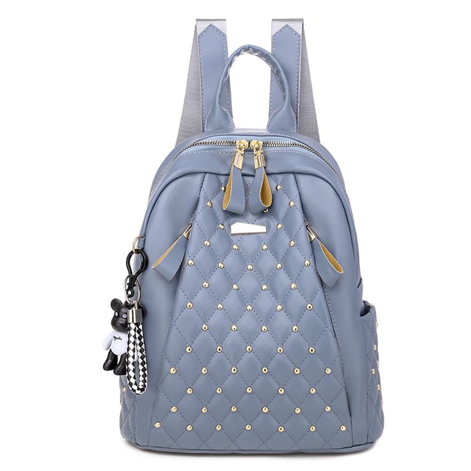 High-Quality Leather Women Backpack Casual School