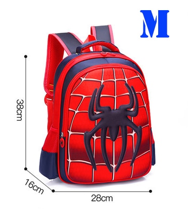 MARVEL Captain America Children 3D Cute Spiderman Design Backpack boys