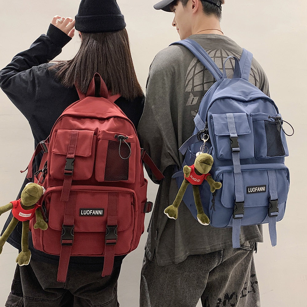 Student College School Bag Men Girl Cool Laptop Backpack