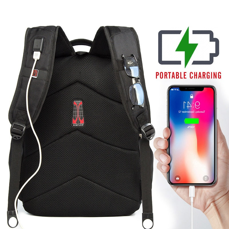 Laptop Backpack Men USB Charging