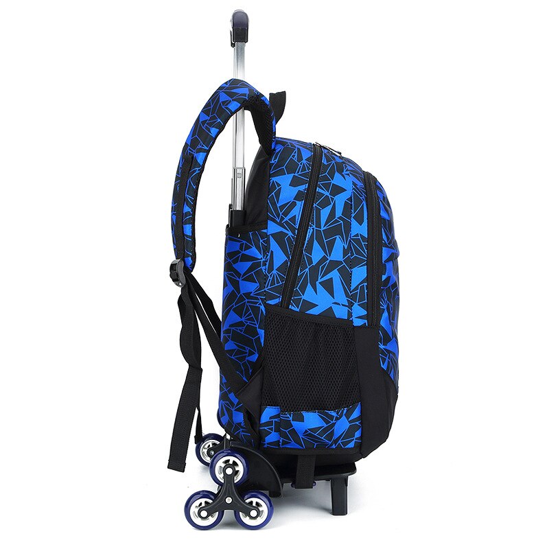 School Backpack Removable Children School Bags With 2/6 Wheels Stairs