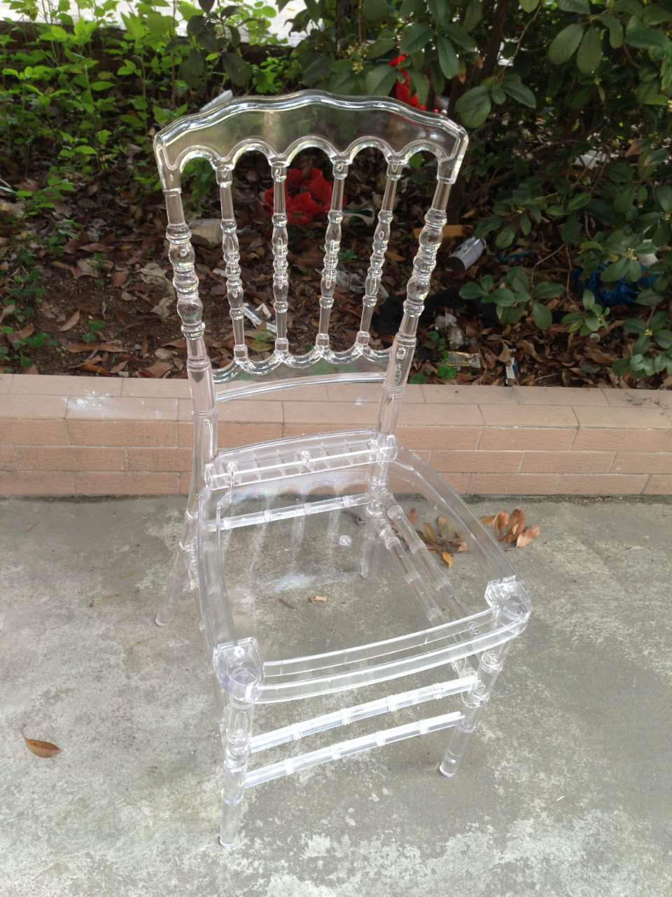 Transparent Clear Acrylic Napoleon  Wedding Chair